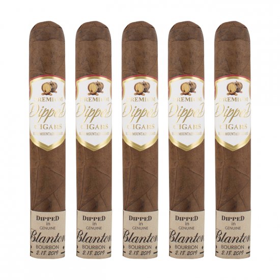 Blue Mountain Genuine Blanton\'s Bourbon Robusto Cigar - 5 Pack