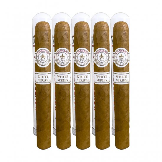 Montecristo White Series Corona Tubo Cigar - 5 Pack - Click Image to Close