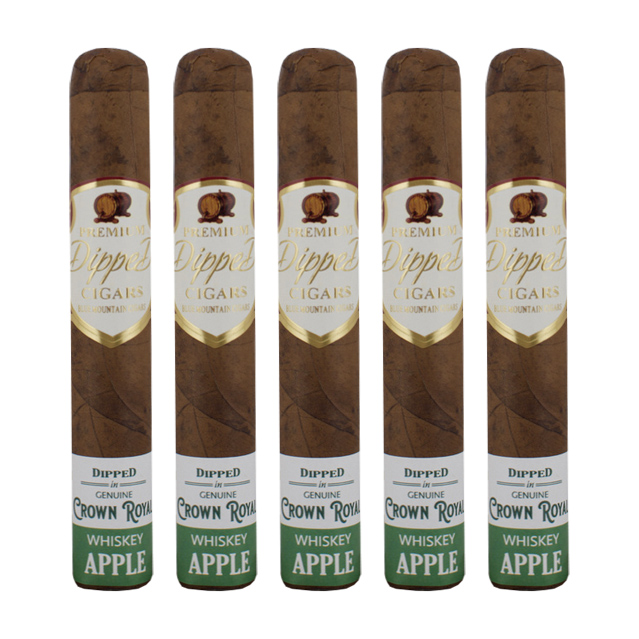 Blue Mountain Genuine CR Whiskey Apple Robusto Cigar - 5 Pack