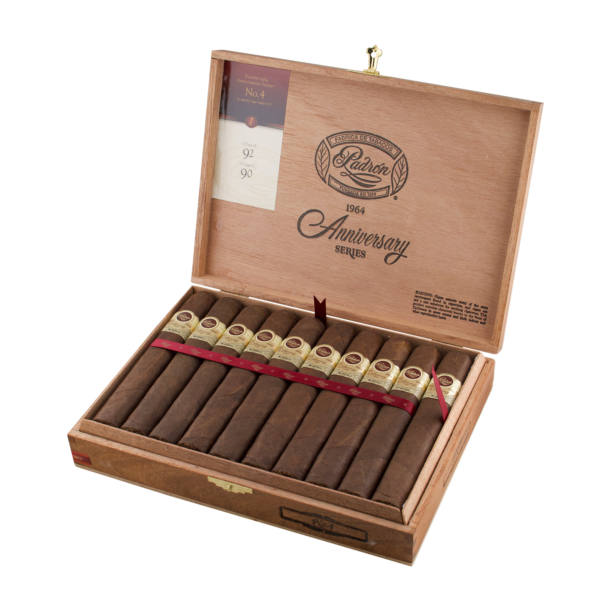 Padron 1964 Anniversary No. 4 Maduro Gordo Cigar - Box