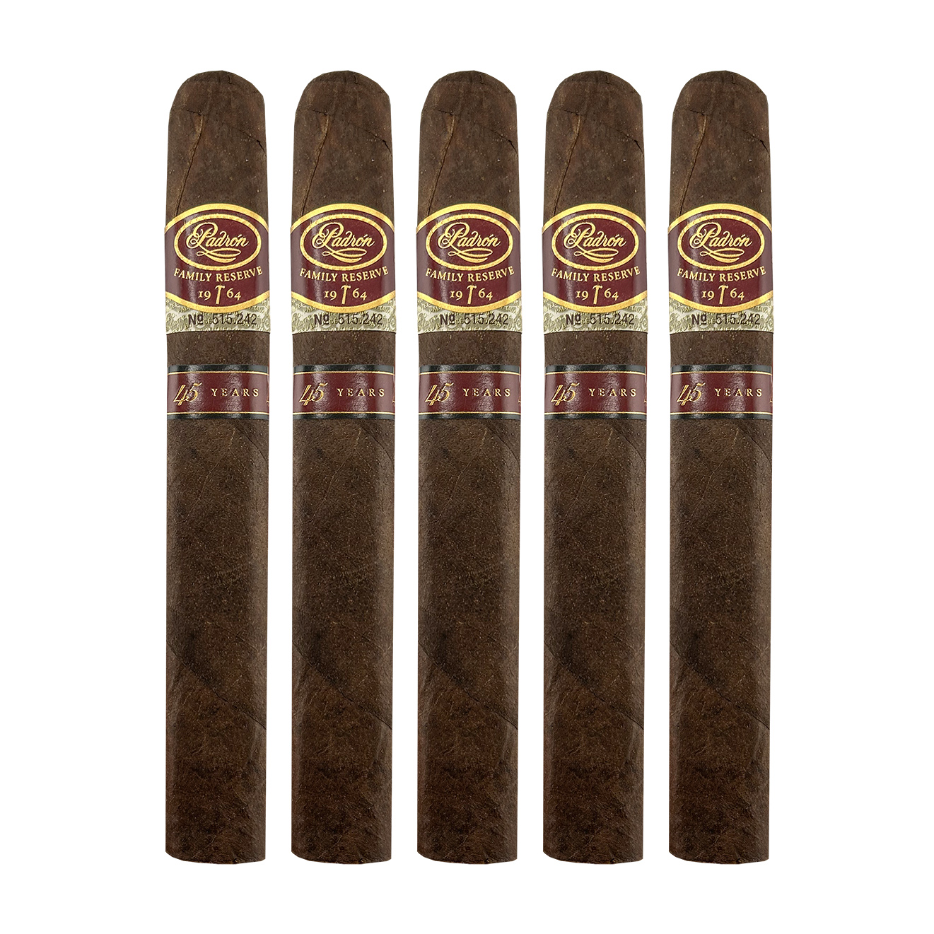 Padron Family Reserve No. 45 Maduro Toro Cigar - 5 Pack