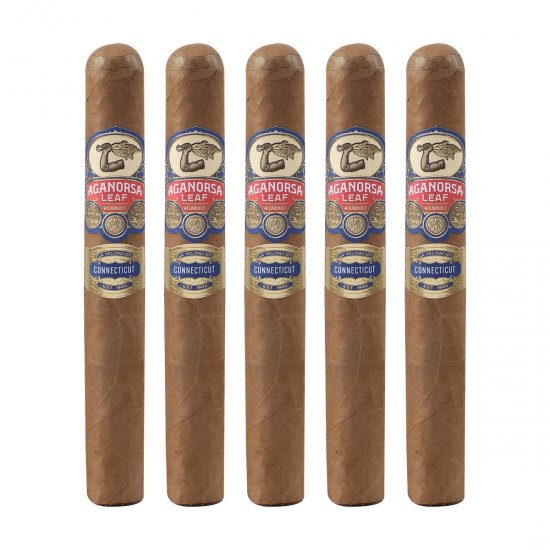 Aganorsa Leaf Connecticut Toro Cigar - 5 Pack