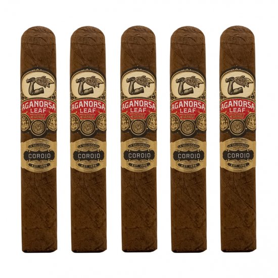Aganorsa Leaf Corojo Gran Robusto Cigar - 5 Pack