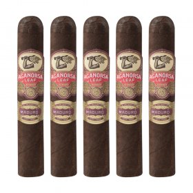 Aganorsa Leaf Maduro Gran Robusto Cigar - 5 pack