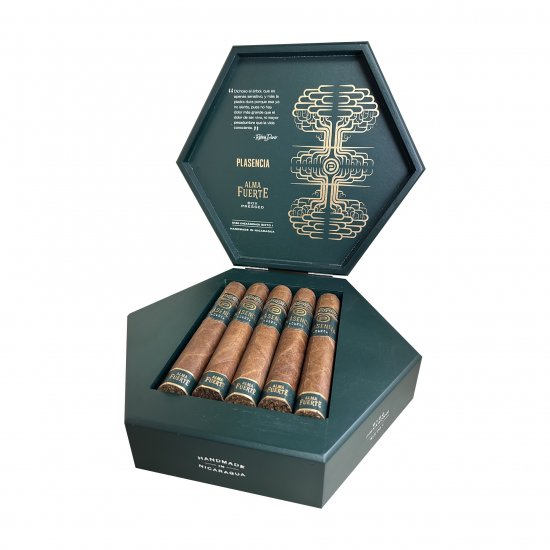 Plasencia Alma Fuerte Sixto I Hexagon Natural Cigar - Box