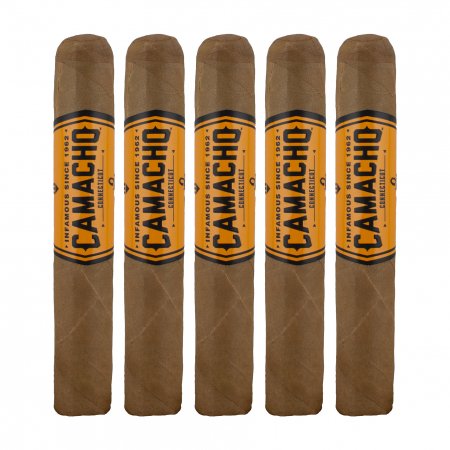 Camacho Connecticut Robusto Cigar - 5 Pack