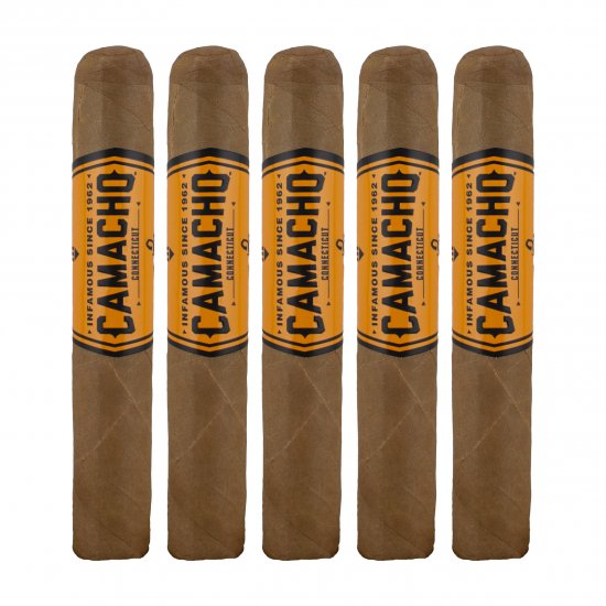 Camacho Connecticut Robusto Cigar - 5 Pack