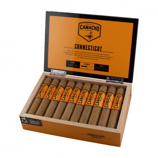 Camacho Connecticut Robusto Cigar - Box