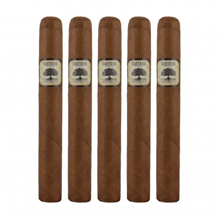 Charter Oak Habano Toro Cigar - 5 Pack