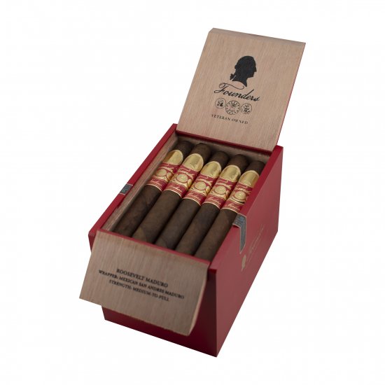Founders Roosevelt Maduro Toro Cigar - Box