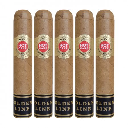 HVC Hot Cake Golden Line Laguitos #4 CT Cigar - 5 pack