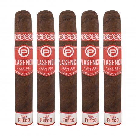 Plasencia Alma del Fuego Candente Robusto Cigar - 5 Pack