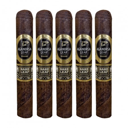 Aganorsa Rare Leaf Reserve Maduro Robusto Cigar - 5 Pack