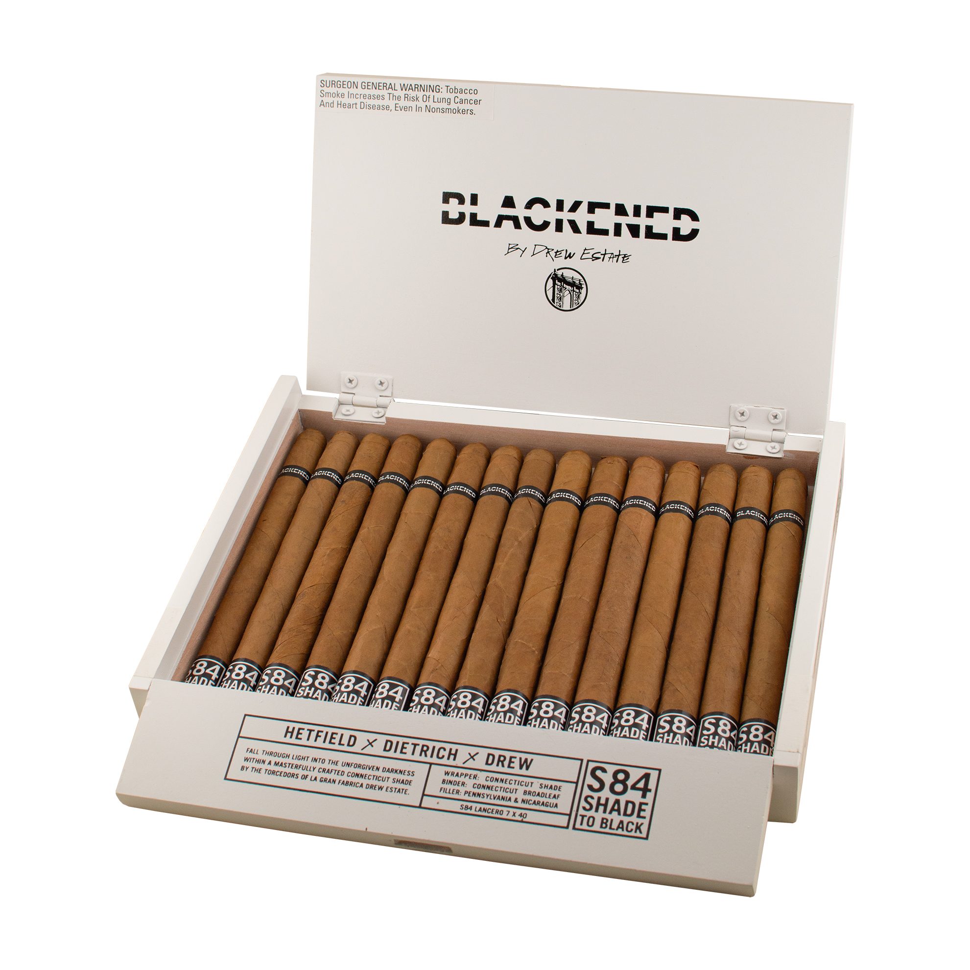 Blackened S84 Lancero Cigar - Box