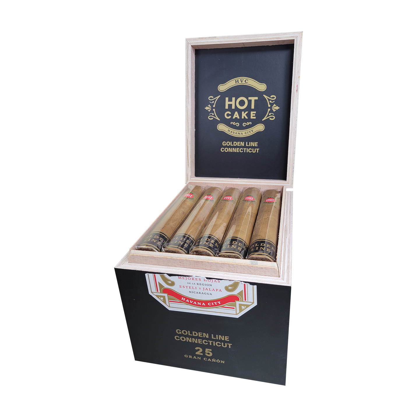 HVC Hot Cake Golden Line Gran Canon CT Cigar - Box