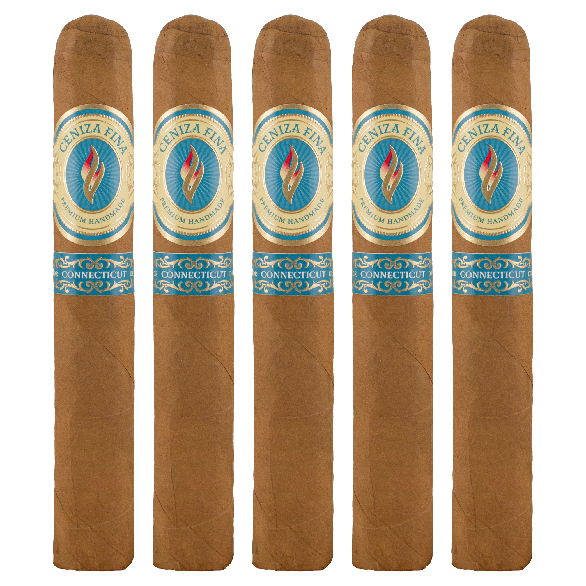 Ceniza Fina Connecticut Corona Gorda Cigar - 5 Pack