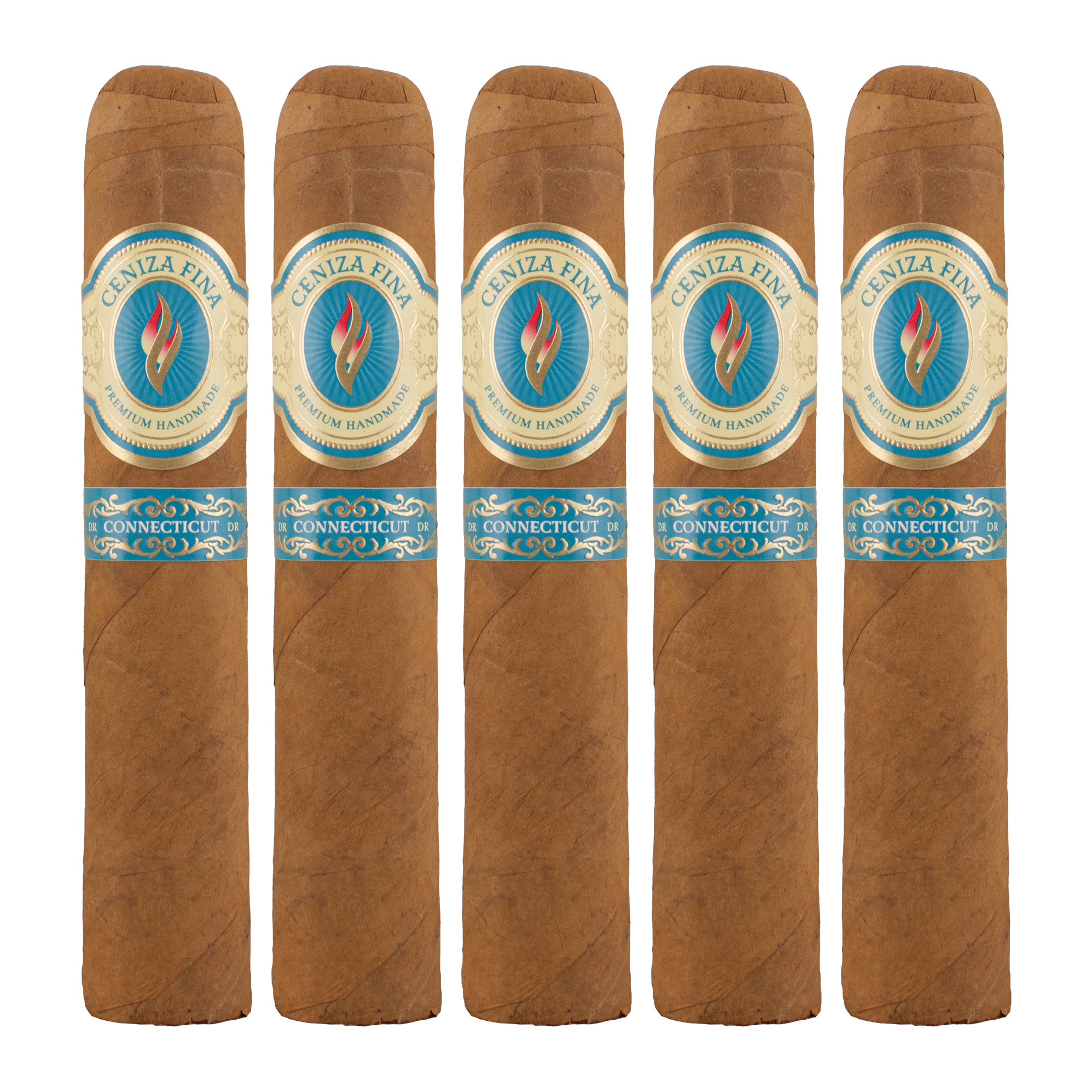 Ceniza Fina Connecticut Robusto Gordo Cigar - 5 Pack