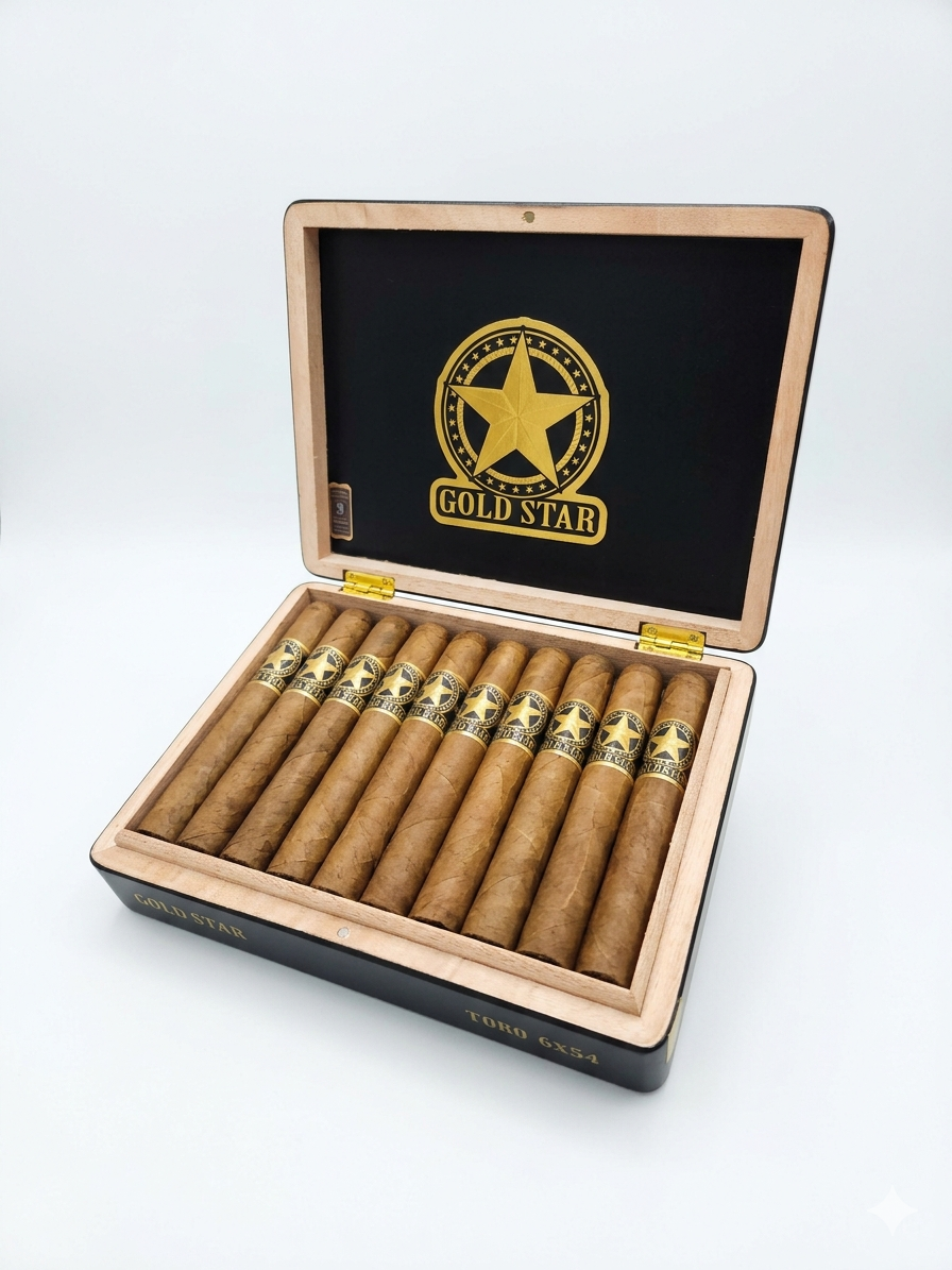 Gold Star Toro Cigar - Box