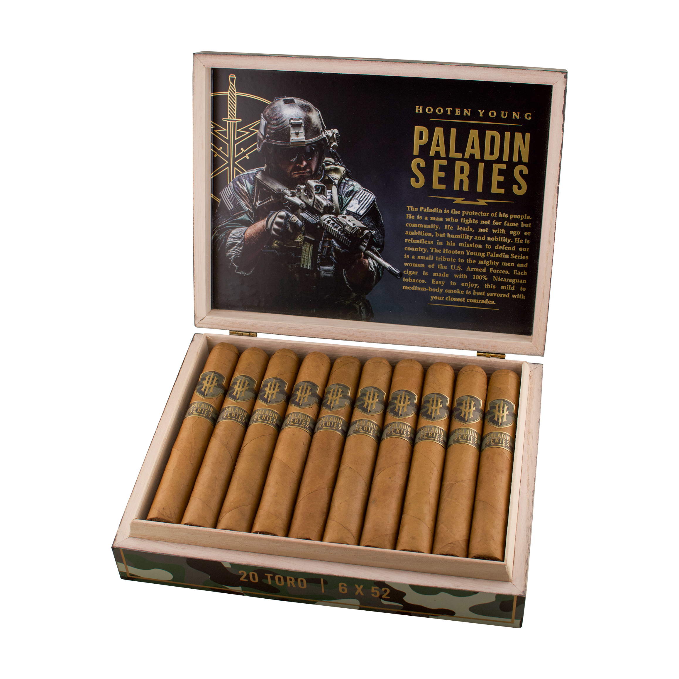 Hooten Young Paladin Connecticut Cigar - Box