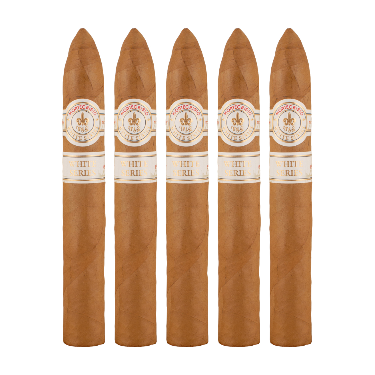 Montecristo White Series No.2 Belicoso Cigar - 5 Pack