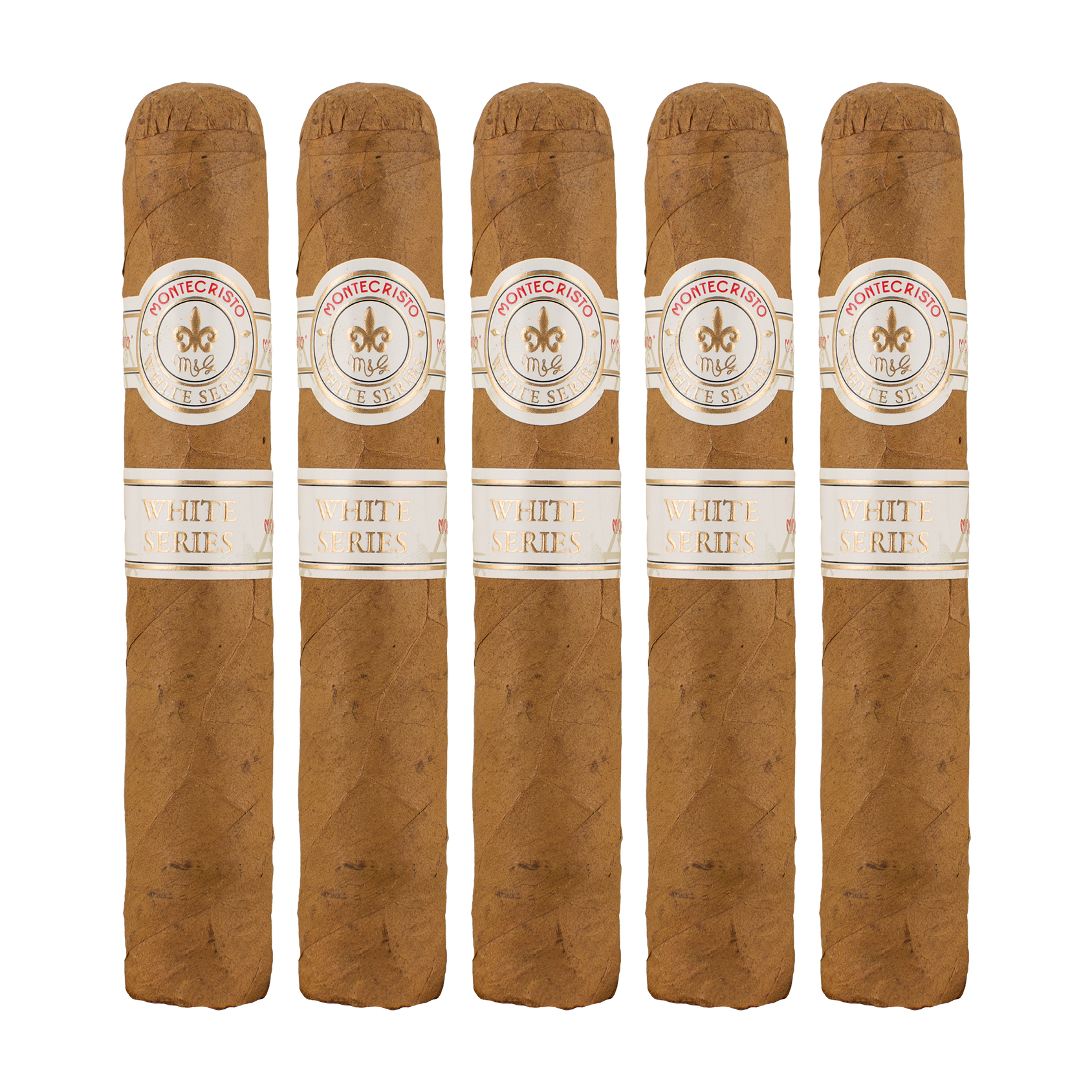 Montecristo White Series Robusto Grande Tubo Cigar - 5 Pack