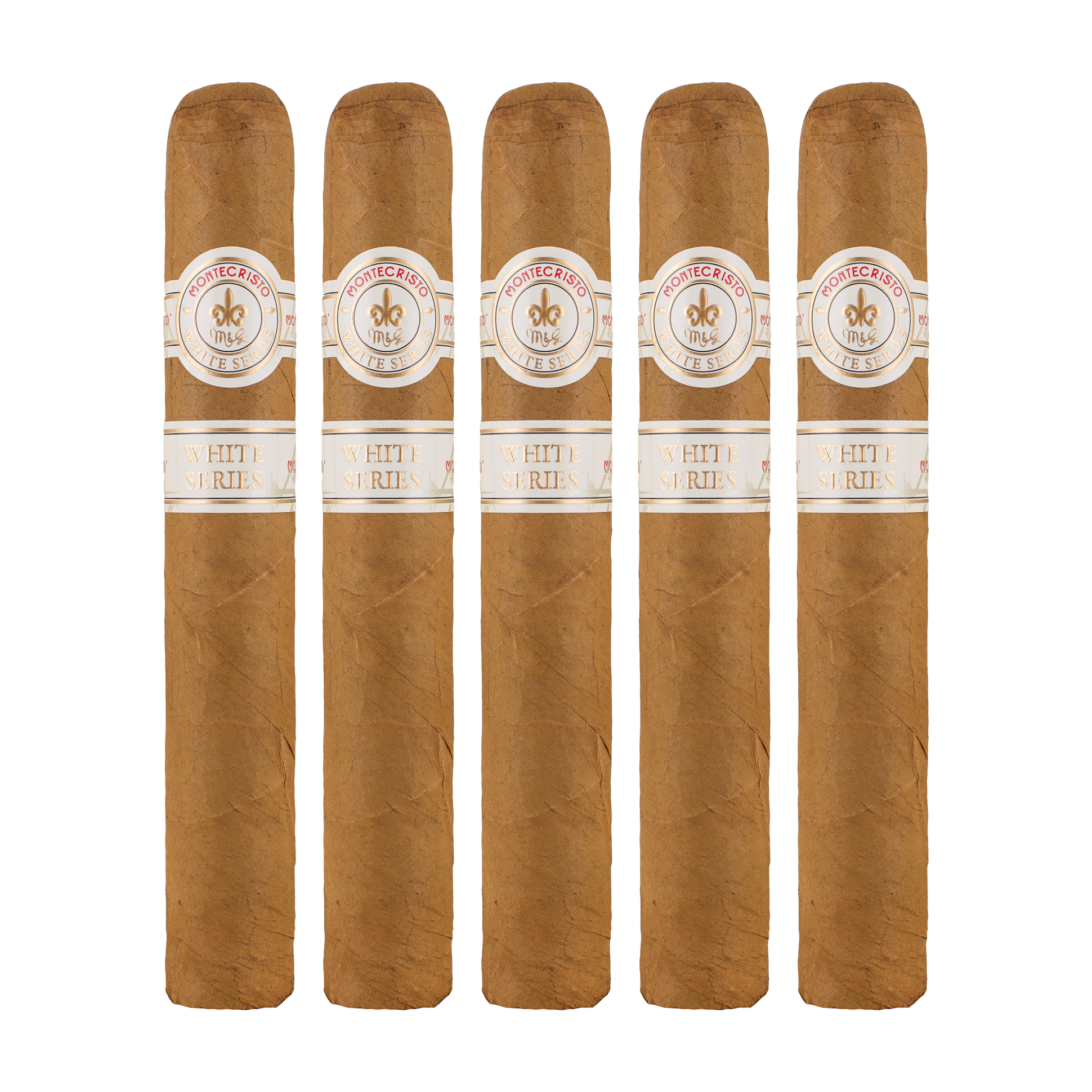 Montecristo White Series Toro Grande Tubo Cigar - 5 Pack