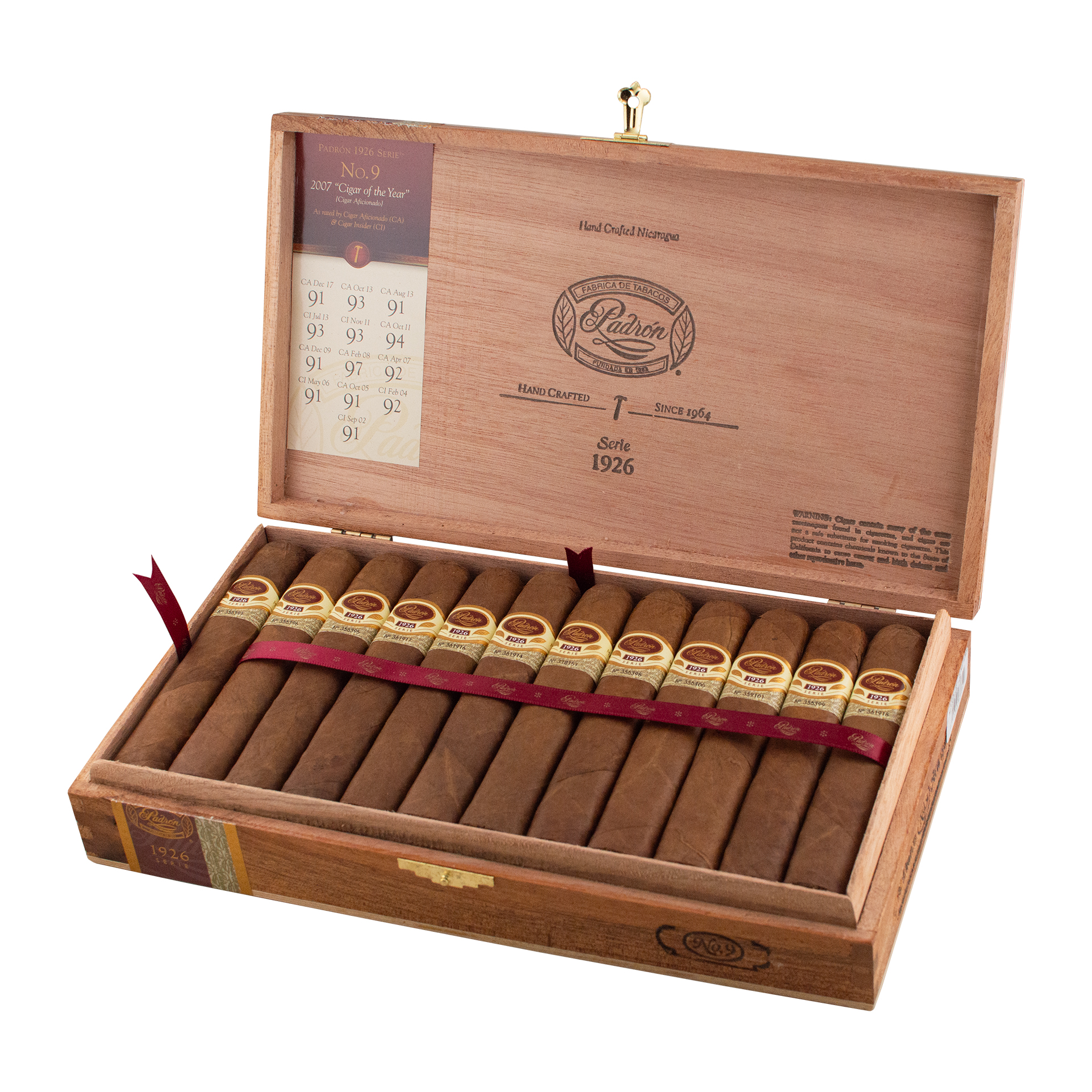 Padron 1926 No. 9 Natural Robusto Gordo Cigar - Box