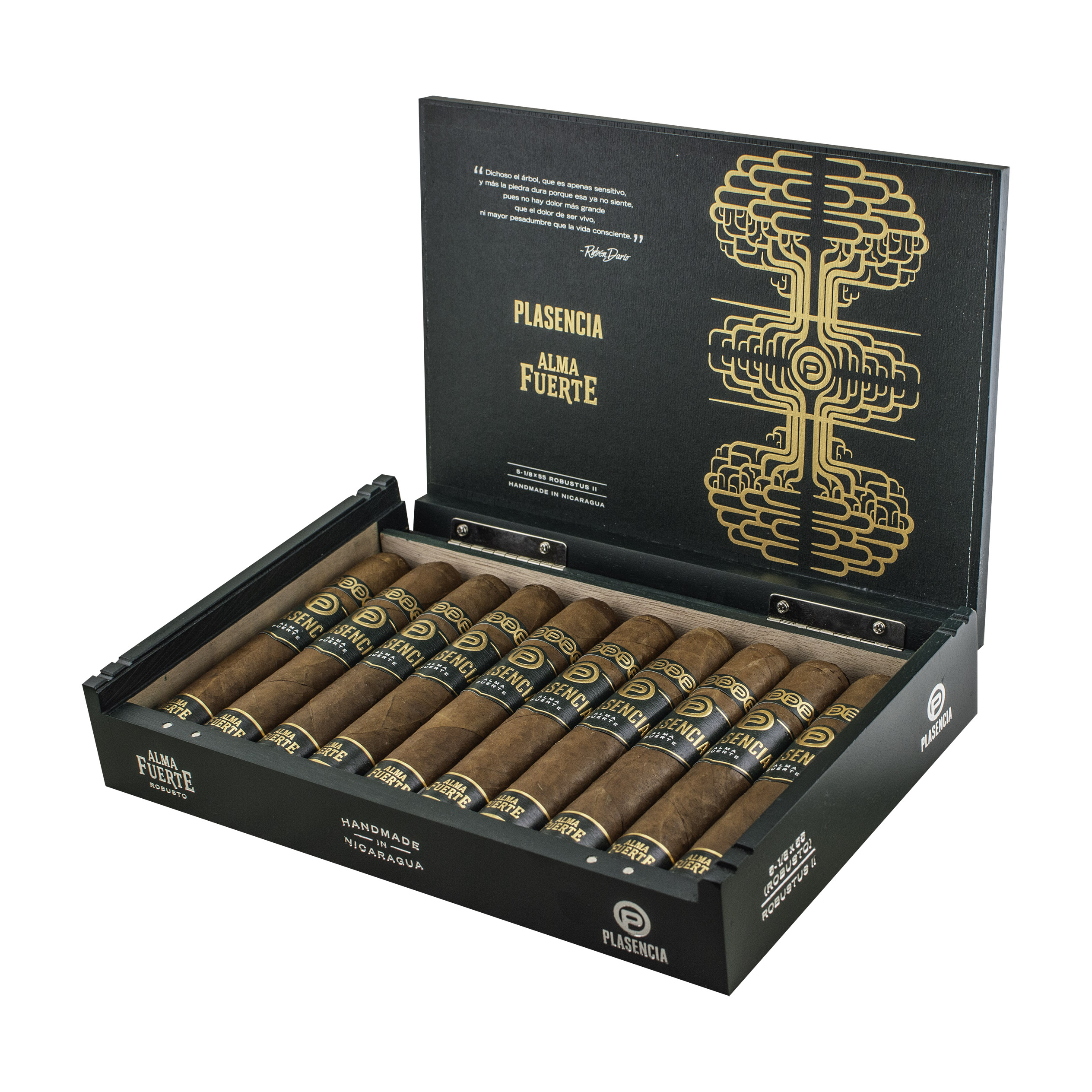 Plasencia Alma Fuerte Robustus II Natural Robusto Cigar - Box