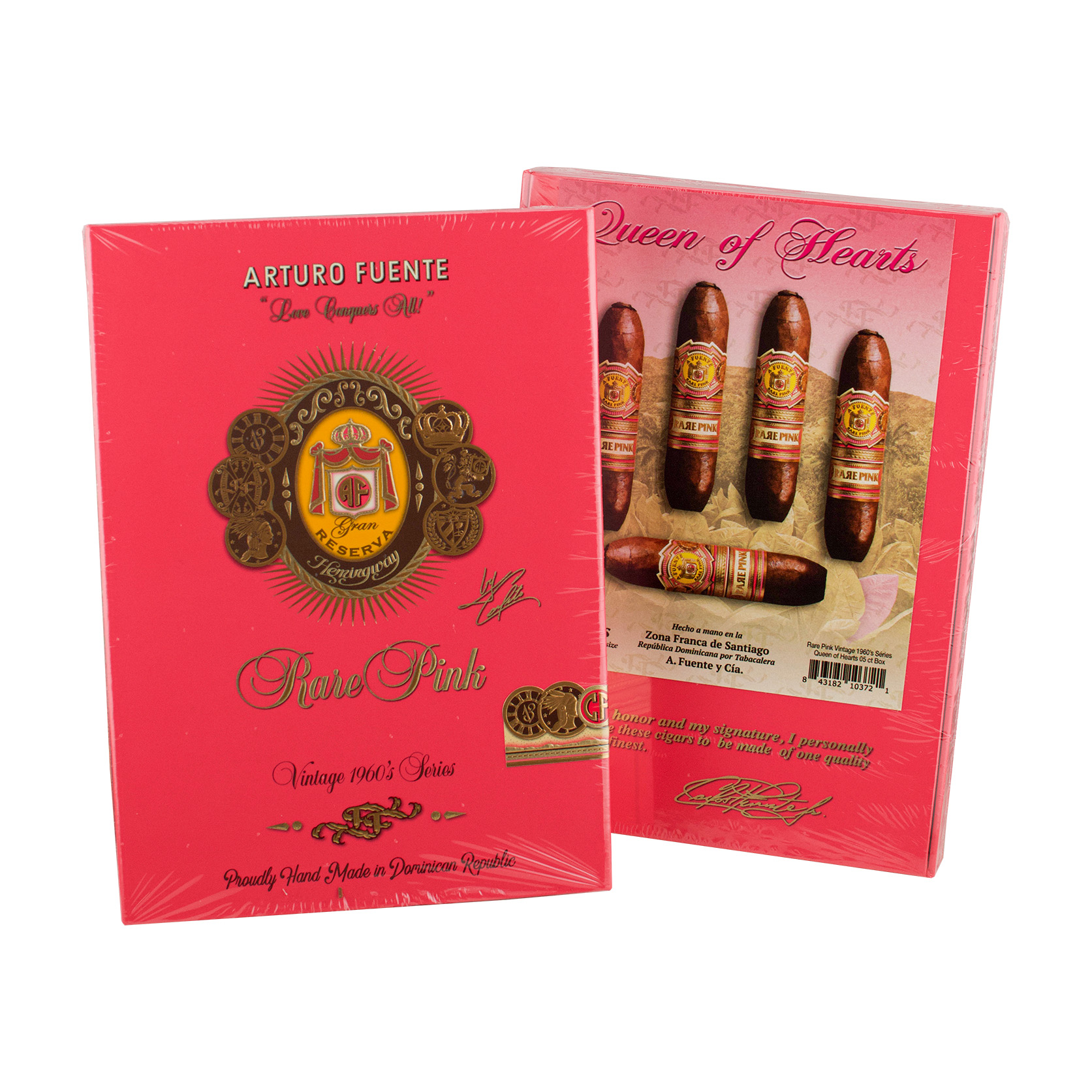 Arturo Fuente Rare Pink Queen of Hearts - 5 Pack (Box Of 5)