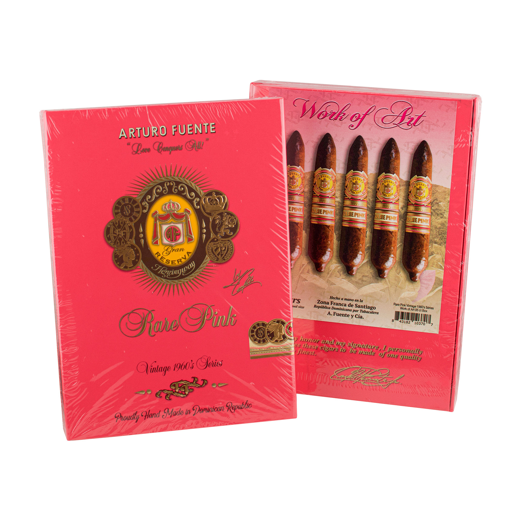 Arturo Fuente Rare Pink Work of Art - 5 Pack (Box Of 5)