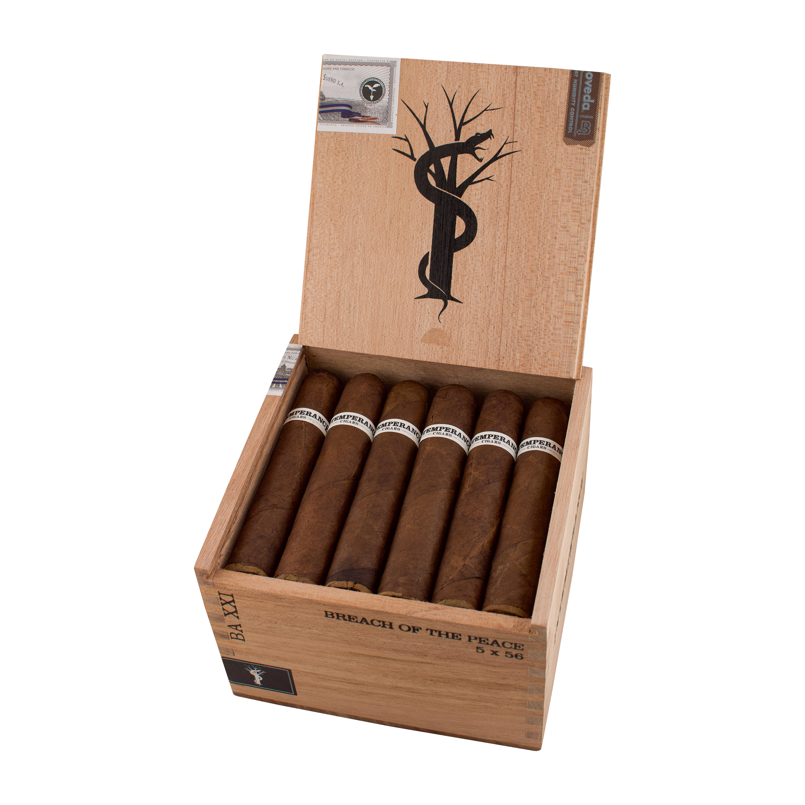 Intemperance BA XXI Breach of the Peace Cigar - Box