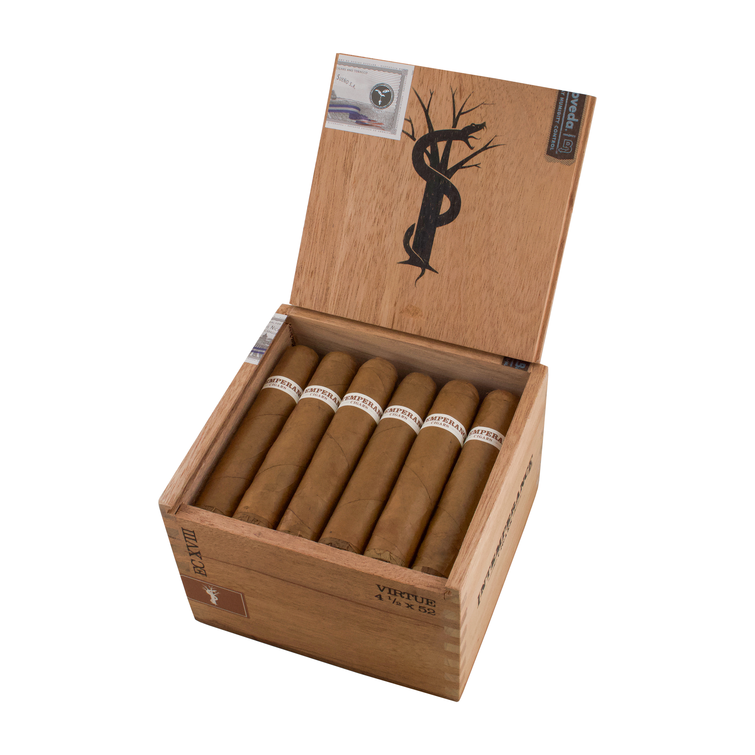 Intemperance EC XVIII Virtue Short Robusto Cigar - Box
