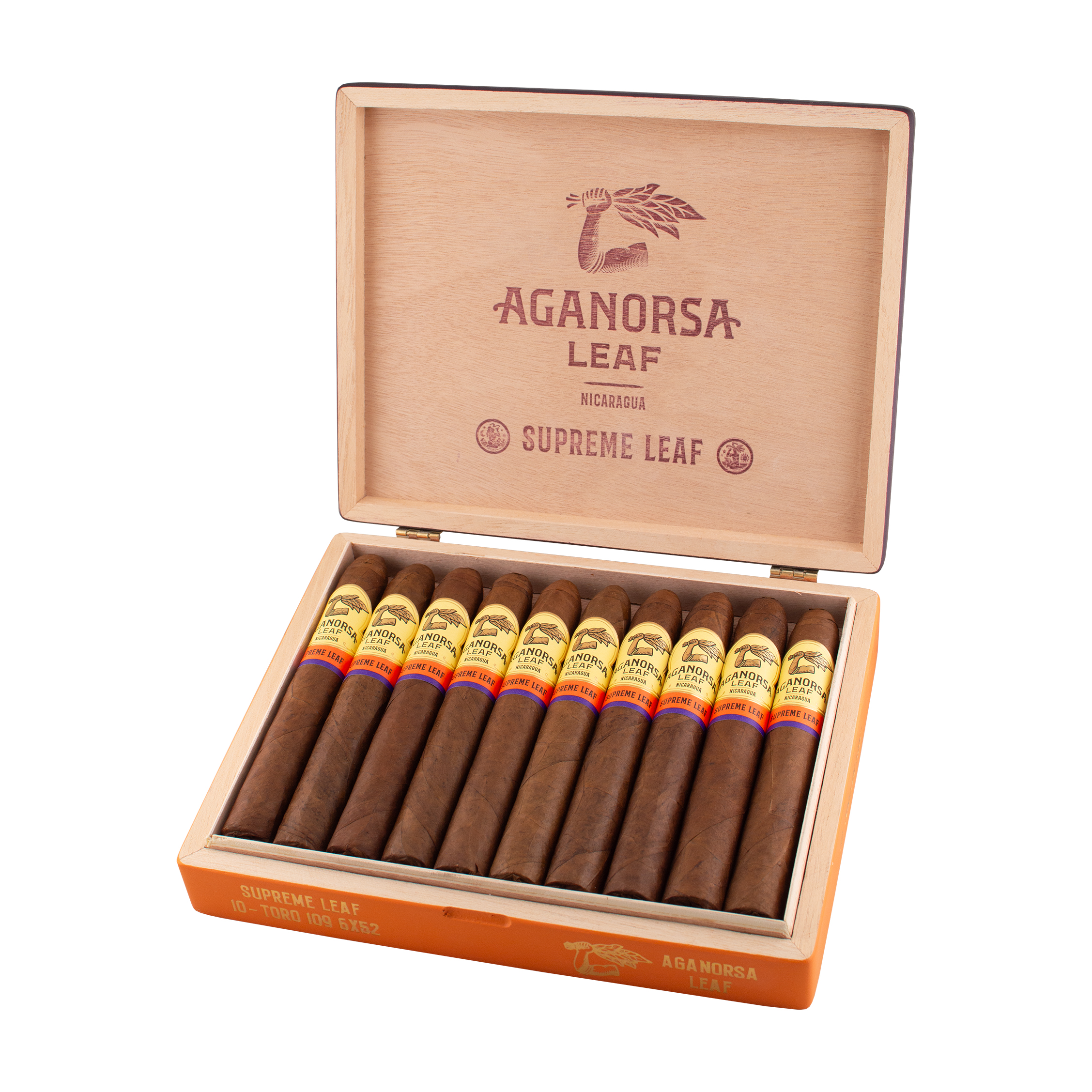 Aganorsa Supreme Leaf 109 Toro - Box Of 10
